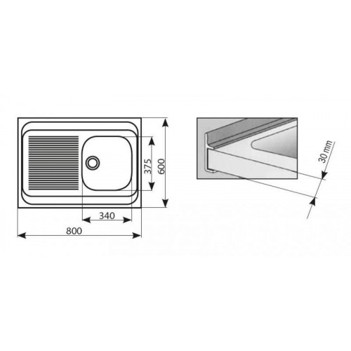 LAY-ON SERIE 60 1B 1D nerez LHD